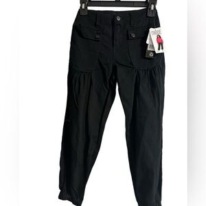 NWT Truce Girls Size 8 Black Jogger Pocket Pants